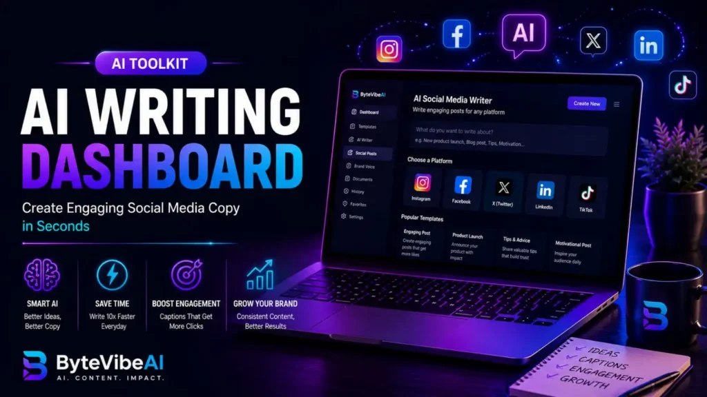 AI tools for creating social media captions and marketing copy