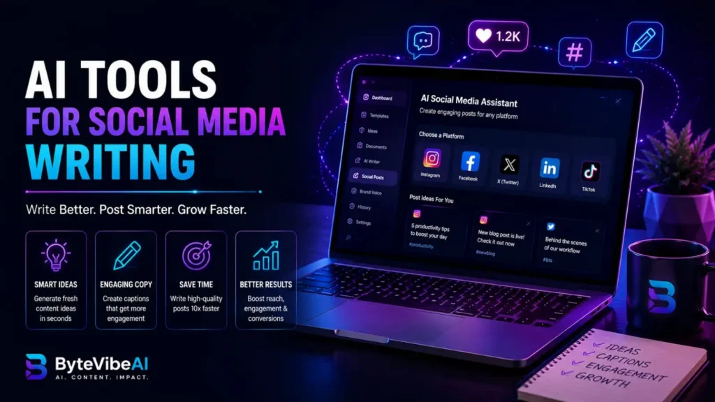 Copy.ai marketing dashboard for writing social media content