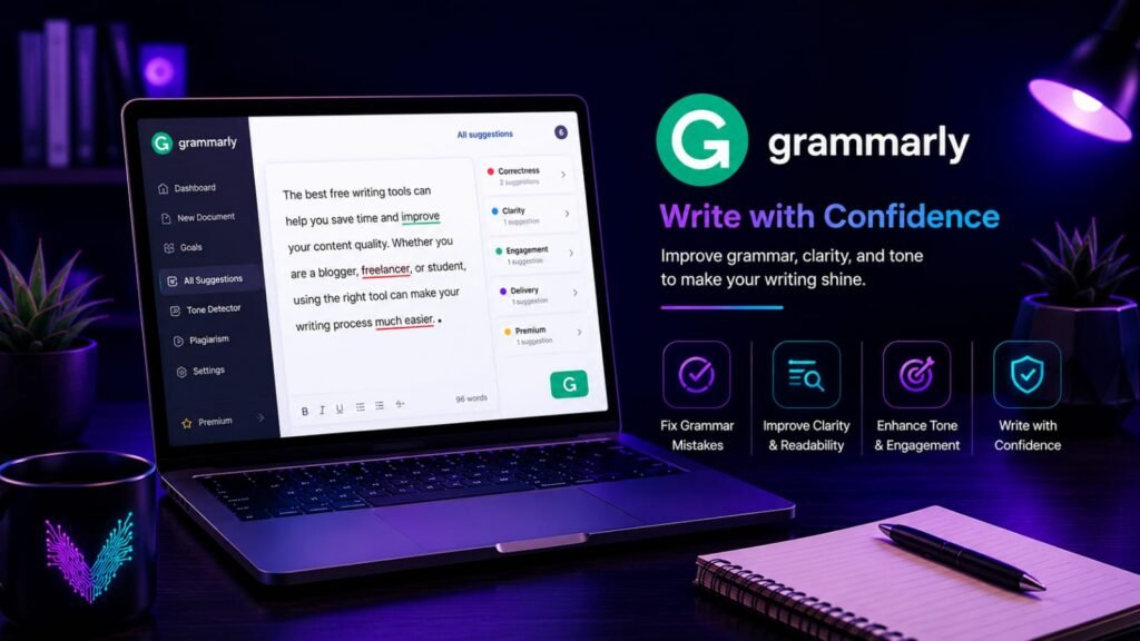 Grammarly proofreading tool for bloggers