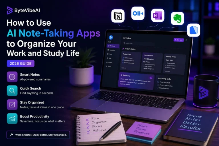AI Note-Taking Apps for organizing work, meetings, and study notes