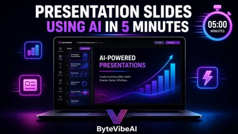 Creating professional presentation slides using AI in five minutes with free tools