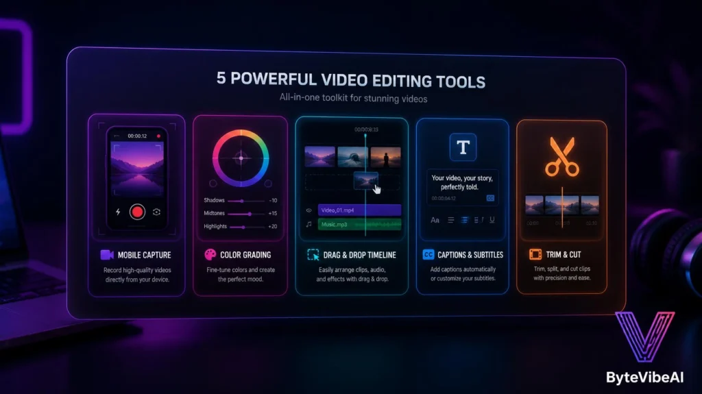 AI Video Editing Tools Comparison Overview of free AI video editing tools for content creators