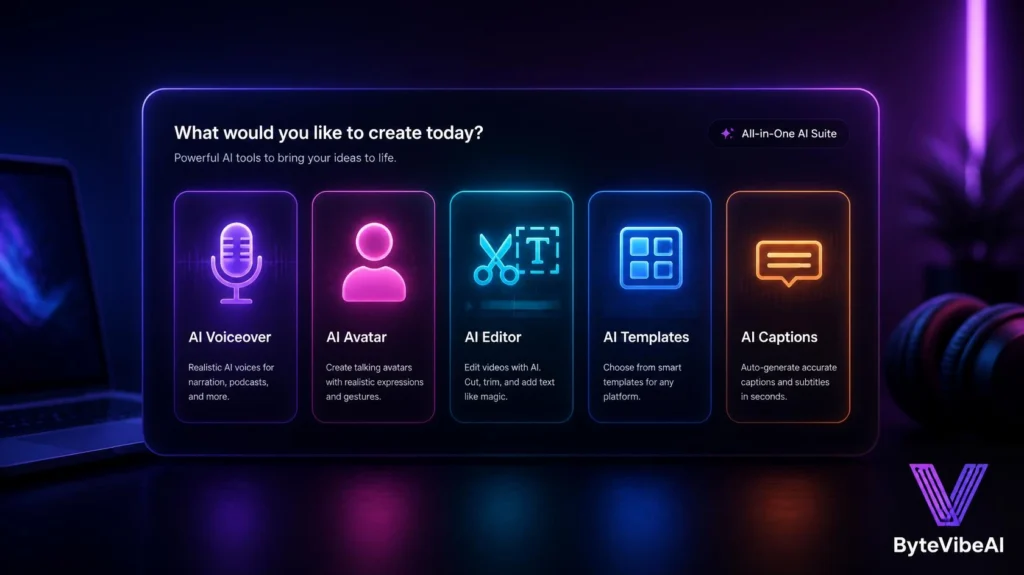 Overview of free AI tools for creating faceless YouTube videos