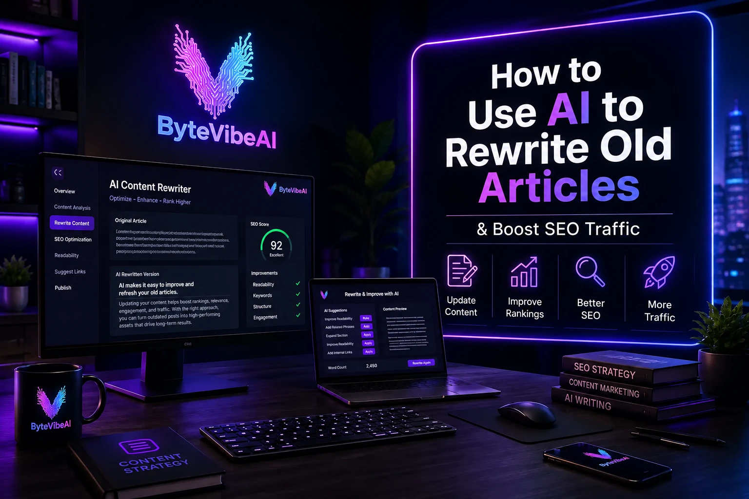 How to use AI to rewrite old articles and boost SEO traffic