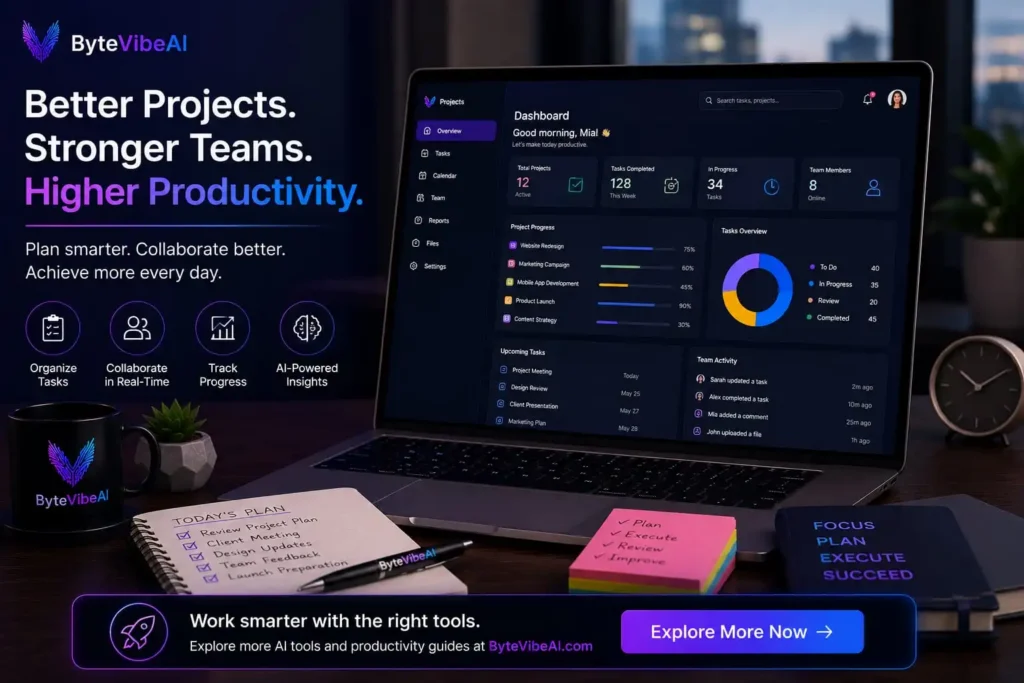 AI-Powered Project Management Tools workspace for organizing projects, teamwork, and productivity