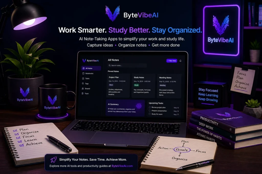 AI Note-Taking Apps workspace for organizing work, meetings, and study life