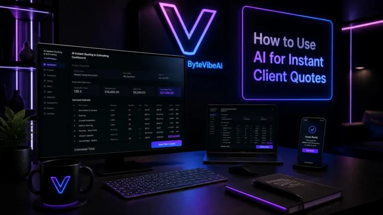 How small businesses and contractors can use AI for instant client quotes and price estimates