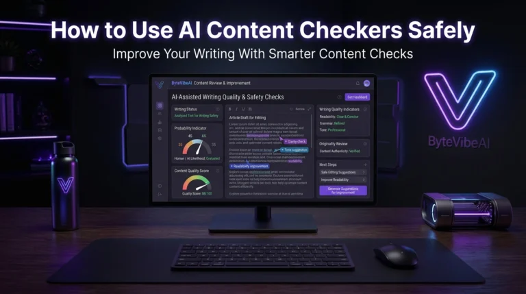 AI Content Checkers workspace for reviewing and improving writing