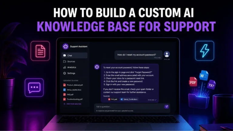 How to build a custom AI knowledge base for customer support using AI tools