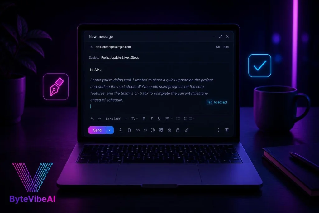 Compose AI drafting an email reply automatically in Gmail