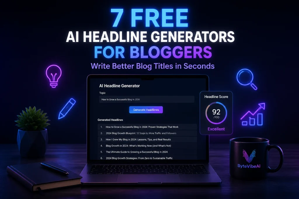 7 free AI headline generators for bloggers to write better blog titles