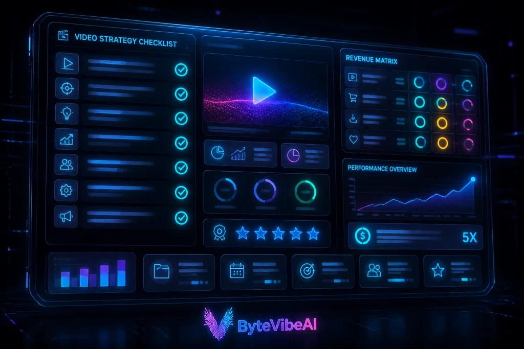 Decision matrix dashboard for choosing a faceless YouTube niche