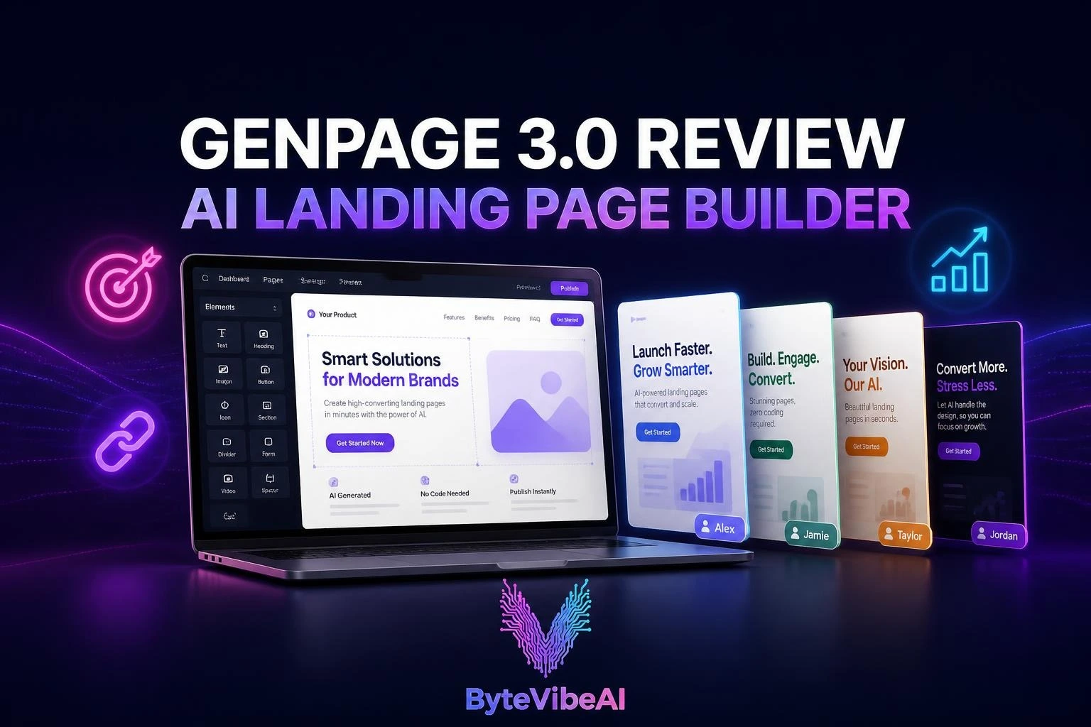 GenPage 3.0 review of the AI landing page builder for marketers