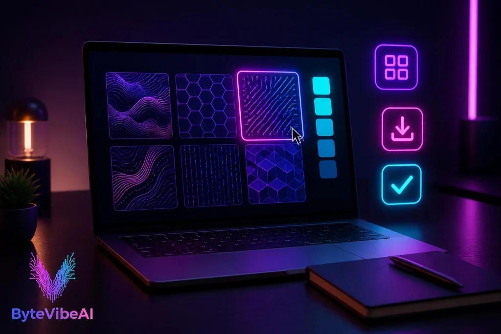 PatternedAI generating multiple seamless pattern variations for products
