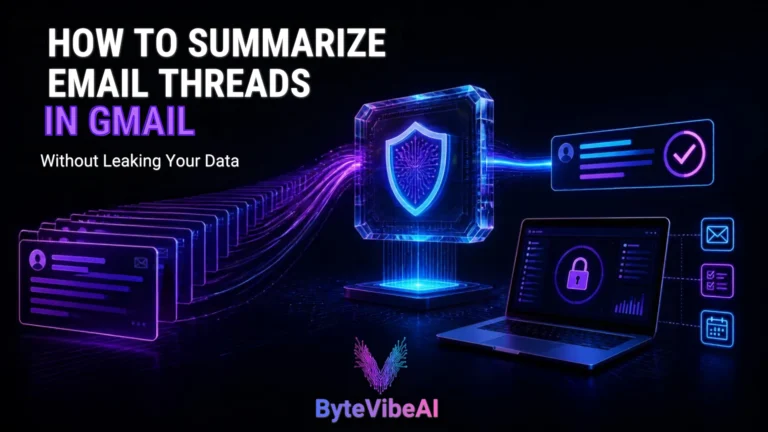 Summarize email thread in Gmail safely using AI without leaking data